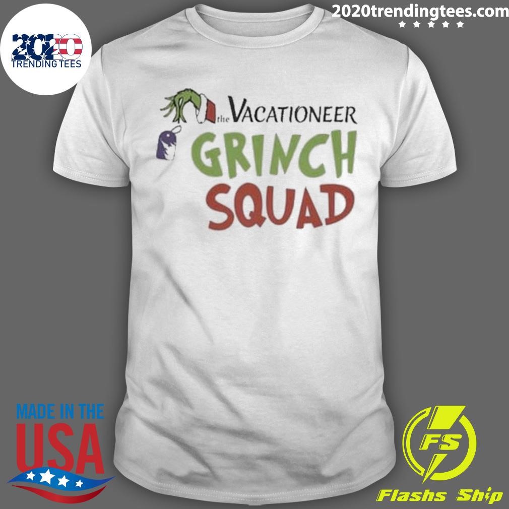 Grinch Hand Vacationeer Grinch Squad Merry Christmas T-shirt