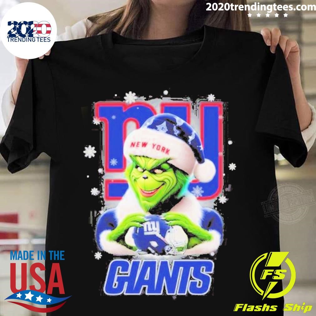 Grinch Perfect Gift For Fans Christmas York Giants T-shirt