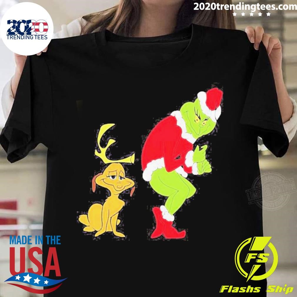 Grinch and Dog Christmas T-shirt