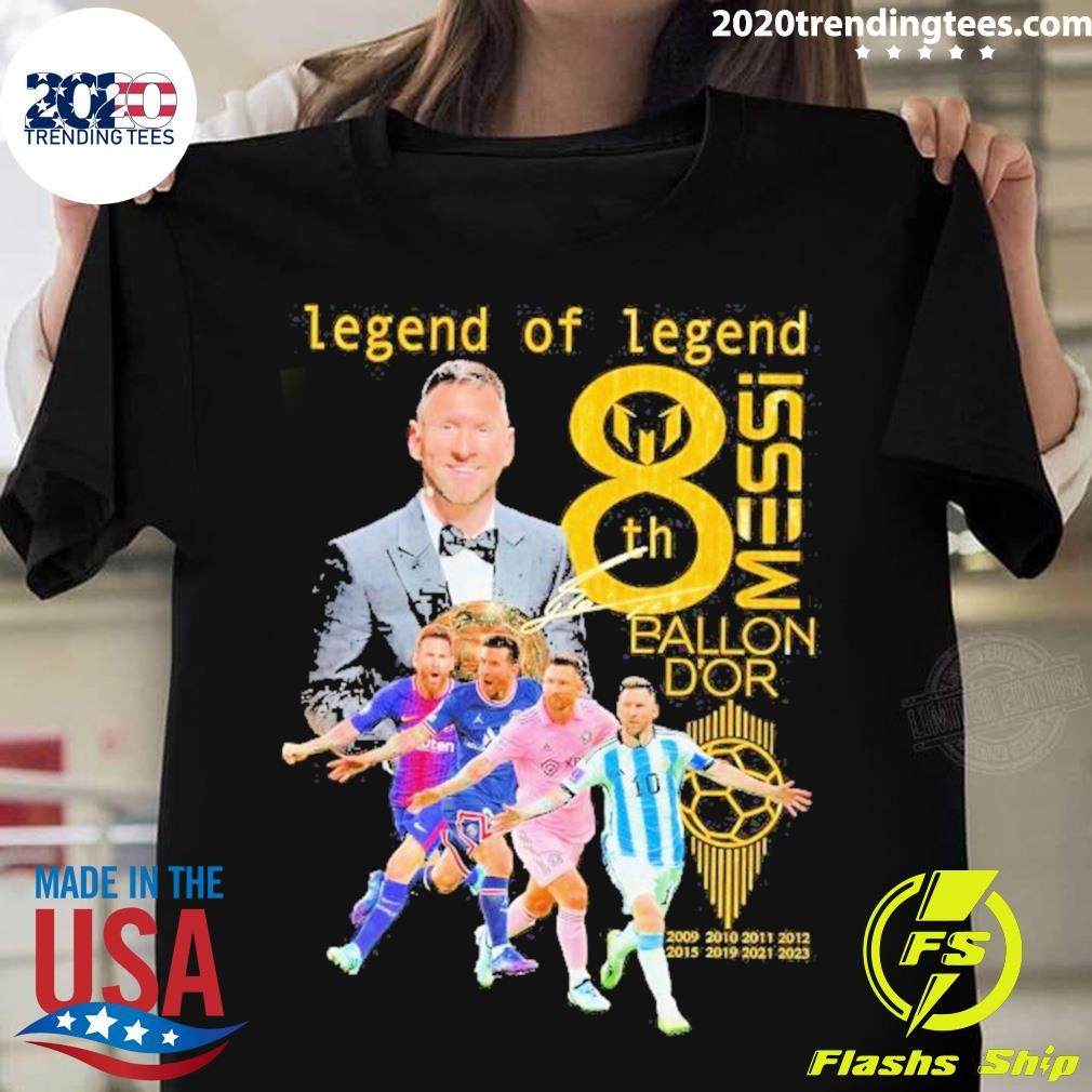 Legend of Legend Lionel Messi 8 Ball D’or Signature T-shirt