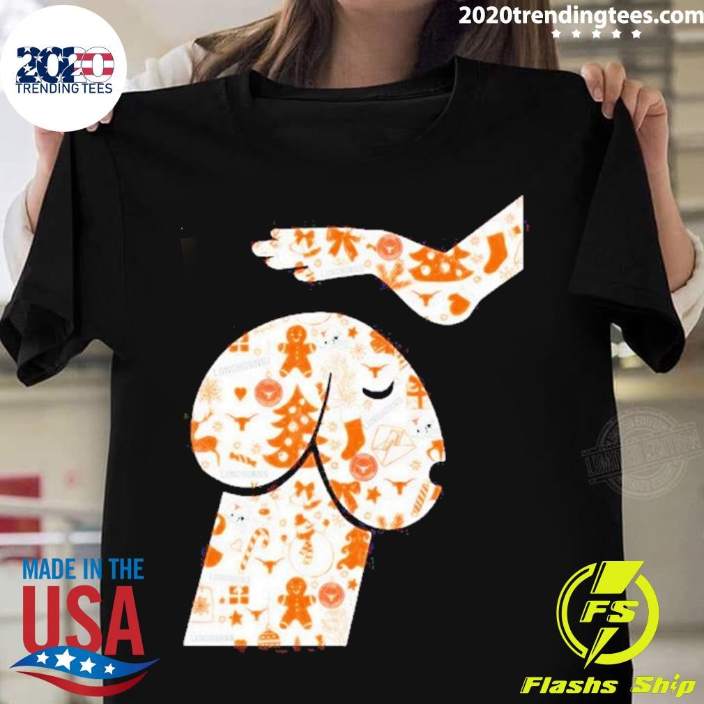 Longhorns Penis Dog Christmas T-shirt