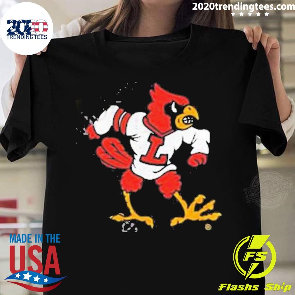 Louisville Athletics Louisville Cardinals Mascot Logo T-shirt