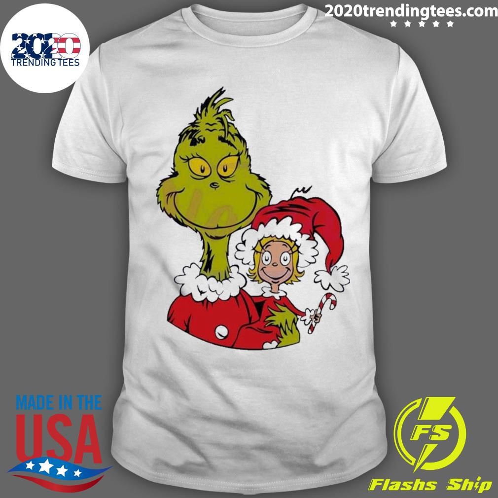 Nice Christmas Cindy Lou And Grinch T-shirt
