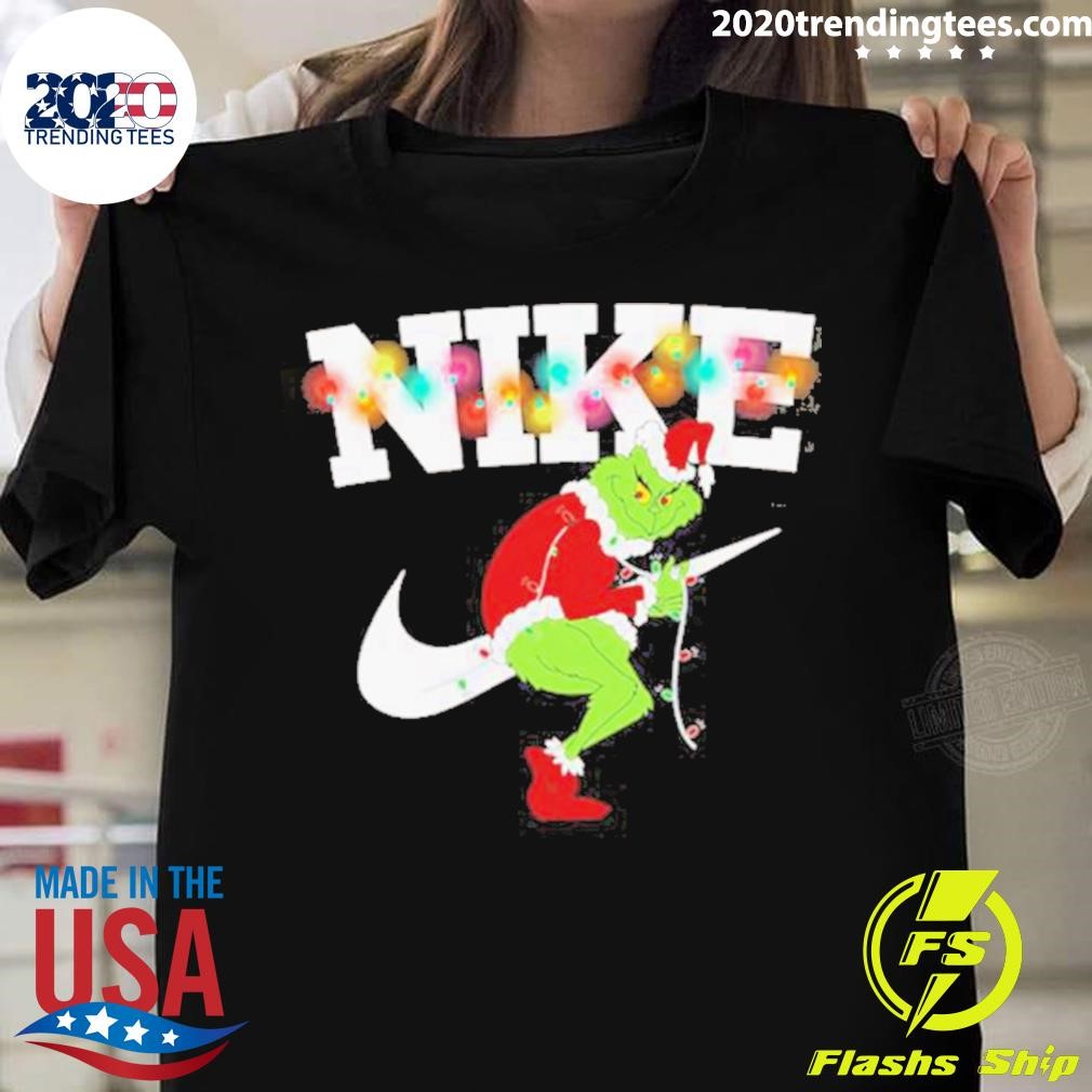 Nike Grinch Snow Christmas T-shirt