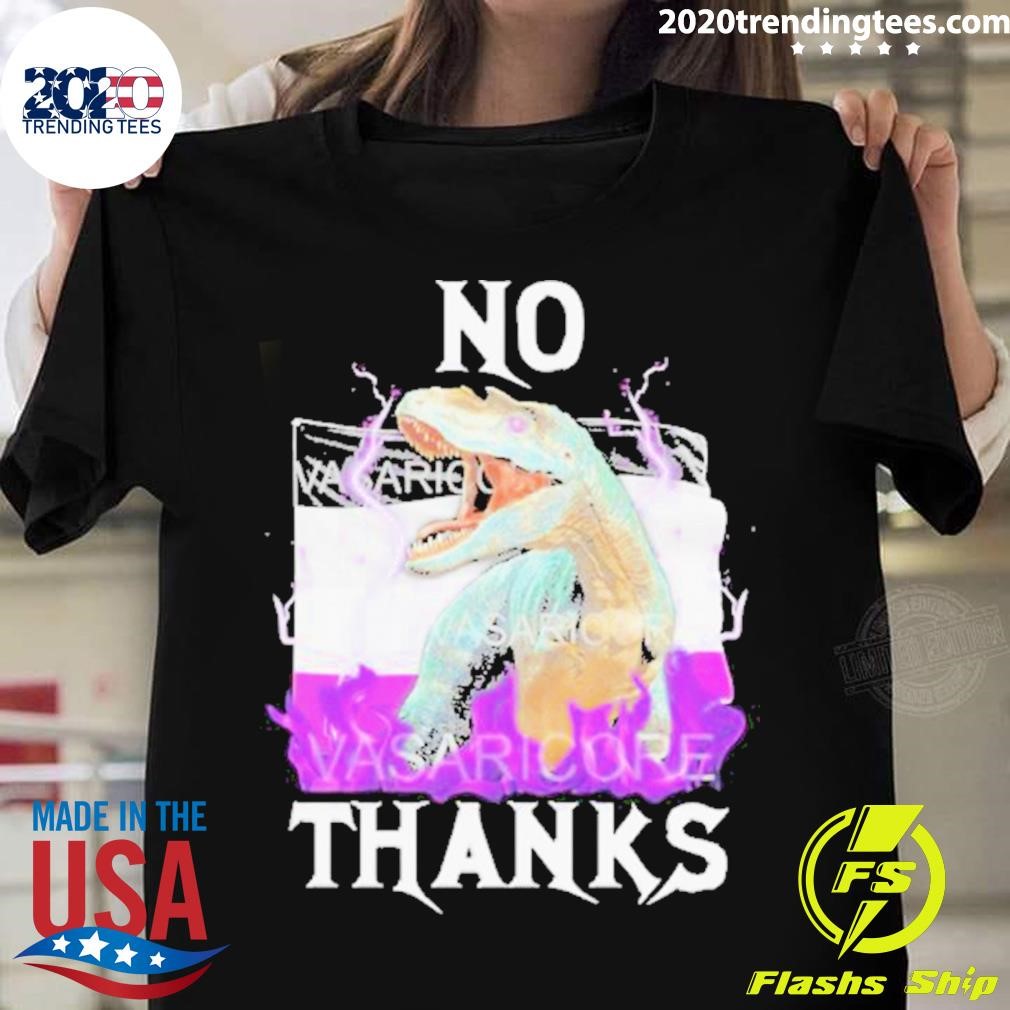 No Thanks Asexual Flag T-shirt