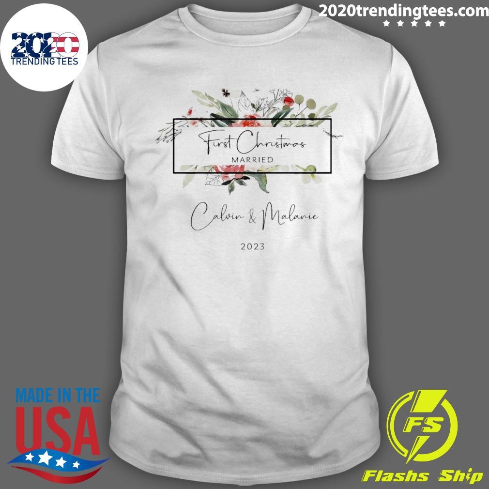 Official First Christmas Married T-shirt