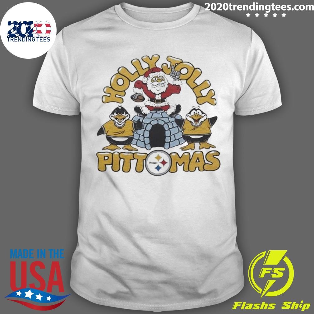 Official Holly Jolly Pitt-Mas Pittsburgh Steelers Christmas T-shirt
