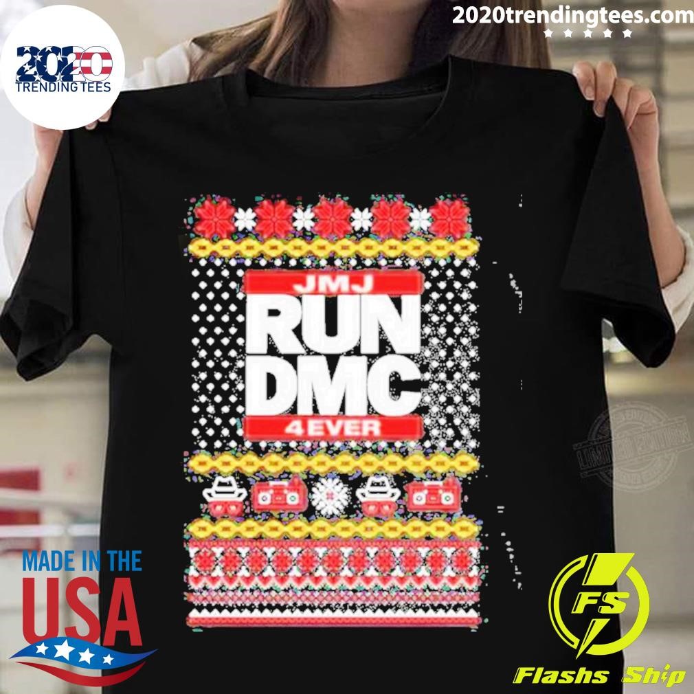 Official Jmj Run Dmc 4ever Ugly Christmas T-shirt