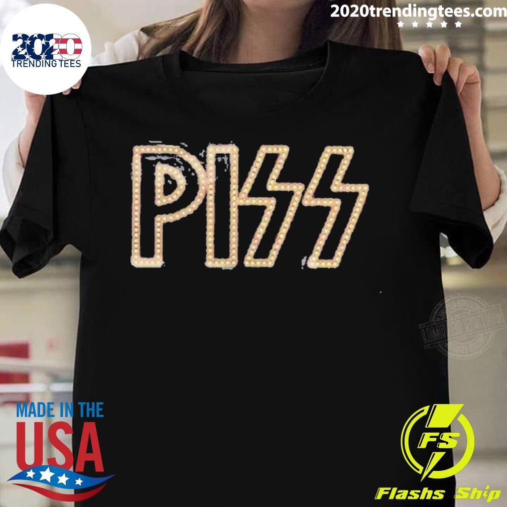 Official Piss Kiss Logo Parody T-shirt
