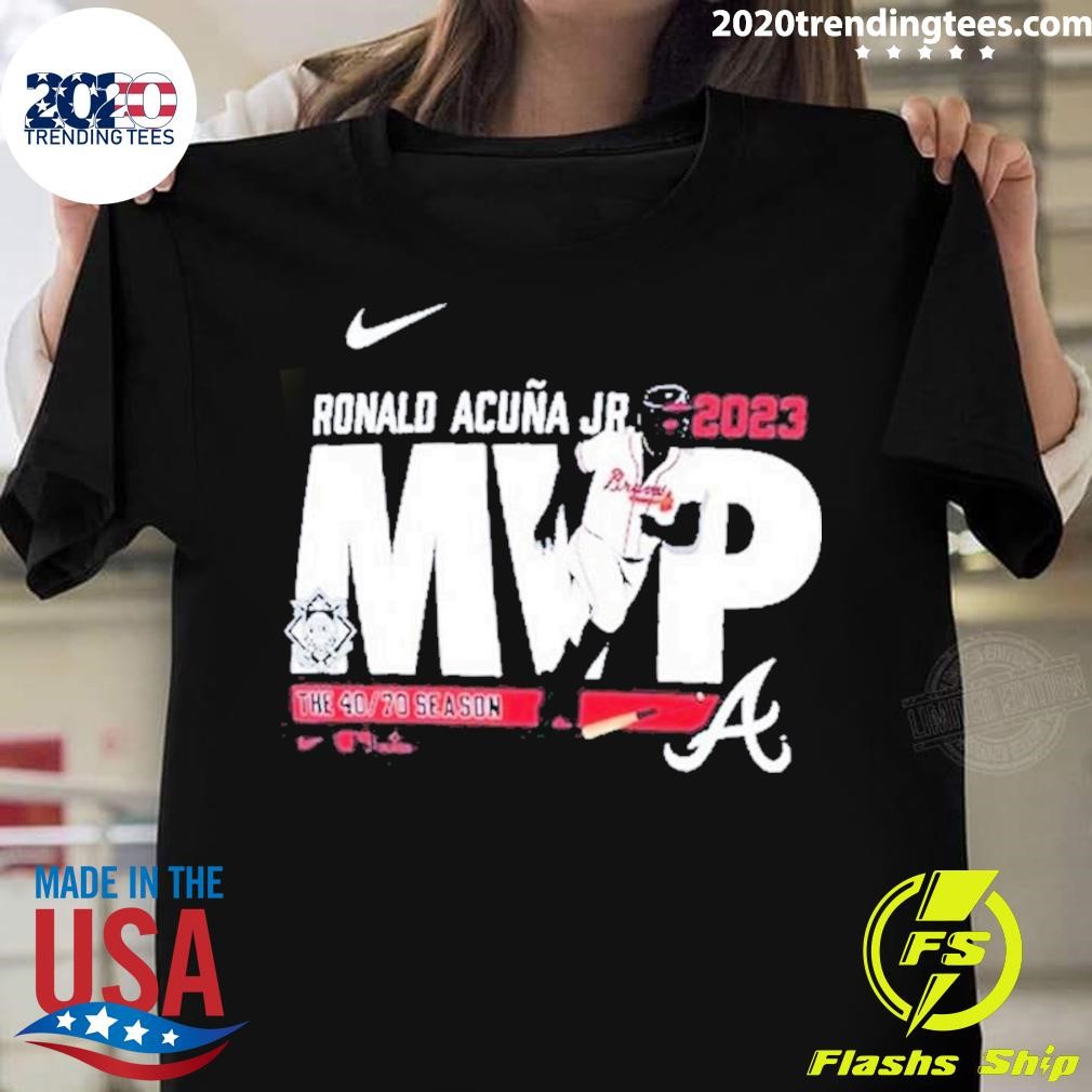Official Ronald Acuña Jr. Atlanta Braves Nike 2023 Nl Mvp The 40-70 Season T-shirt