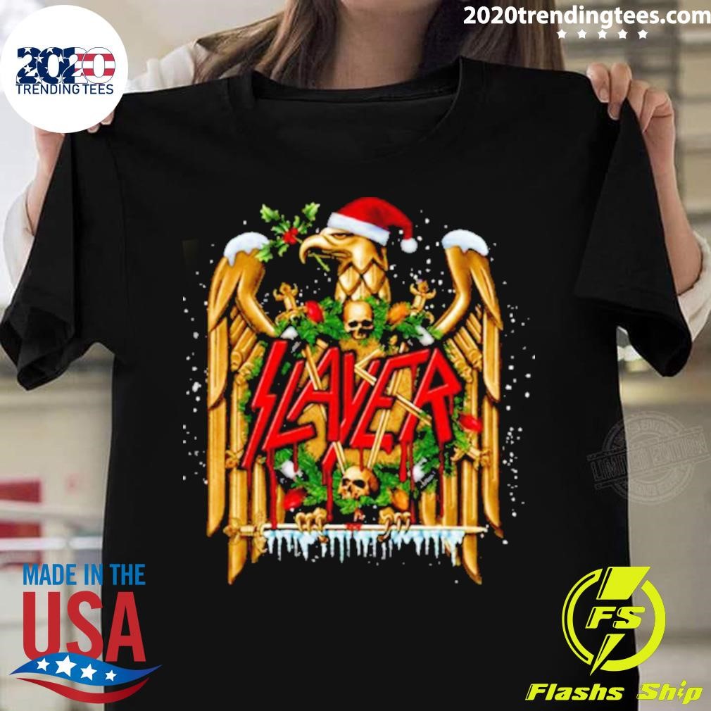 Official Slayer Holiday Eagle Christmas T-shirt