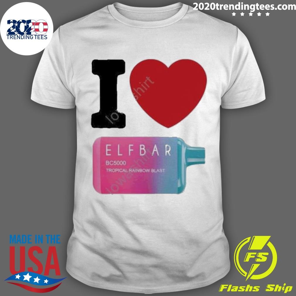 Original Banishedusa I Love Elfbar T-shirt