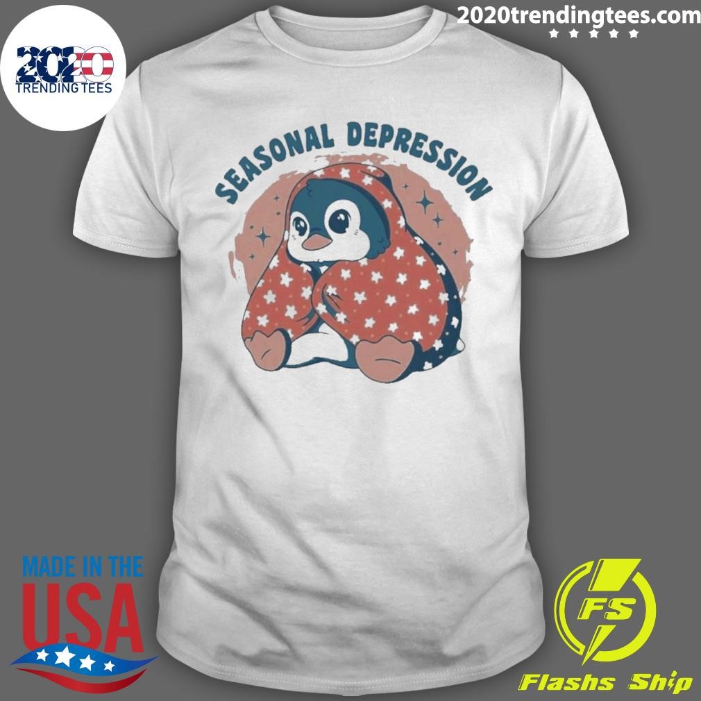 Original Gotfunny Seasonal Depression Penguin T-shirt