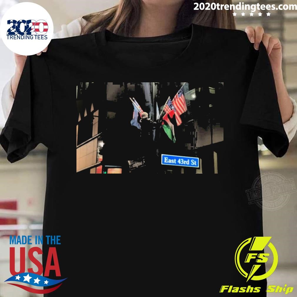 Original Hamas Supporter In Ny Rips Down Our American Flag T-shirt