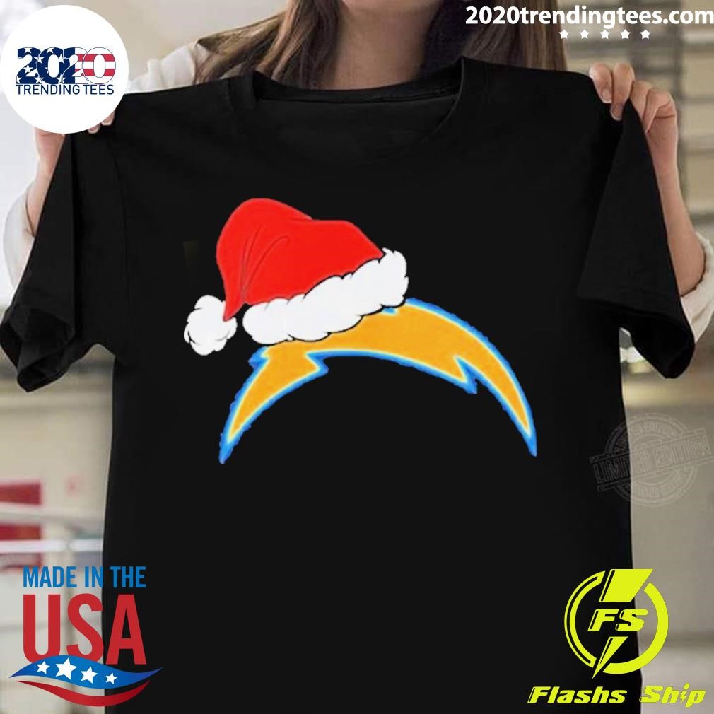 Original Los Angeles Chargers logo Santa Hat Christmas 2023 Shirt
