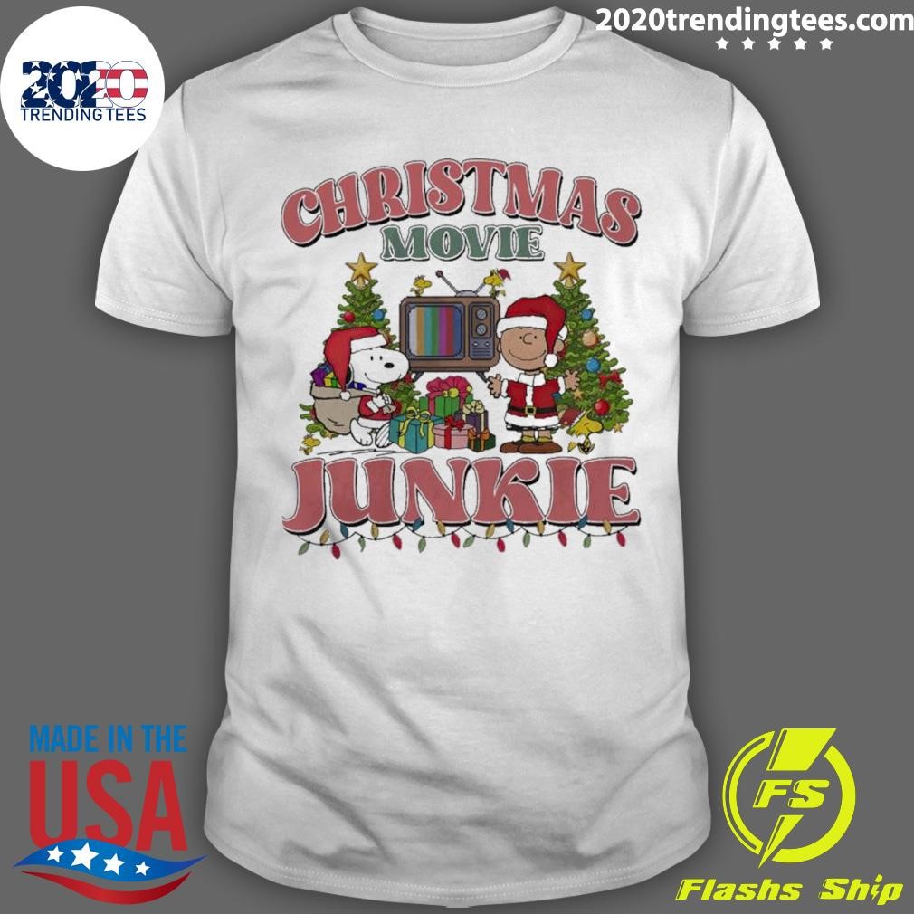 Premium Charlie Brown And Snoppy Christmas Movie Jungkle T-shirt