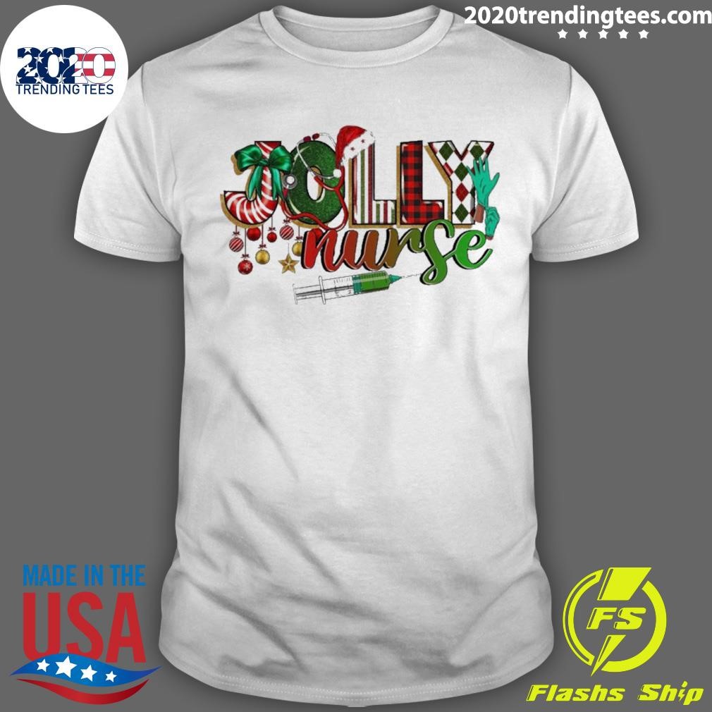 Premium Jolly Nurse Merry Christmas T-shirt