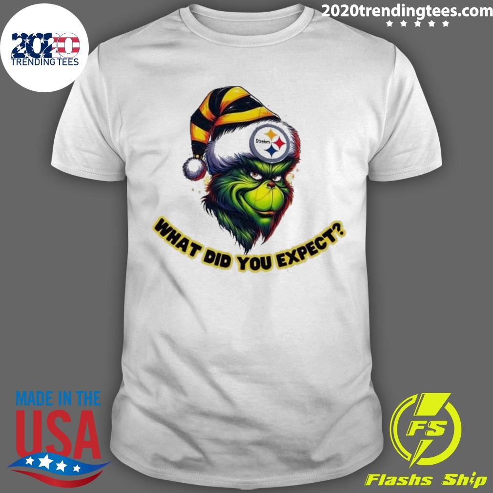 Premium Santa Grinch Pittsburgh Steelers What Did You Expect Christmas T-shirt