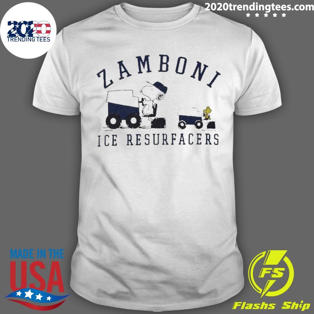 Premium Snoopy Woodstock Zamboni Ice Resurfacers T-shirt