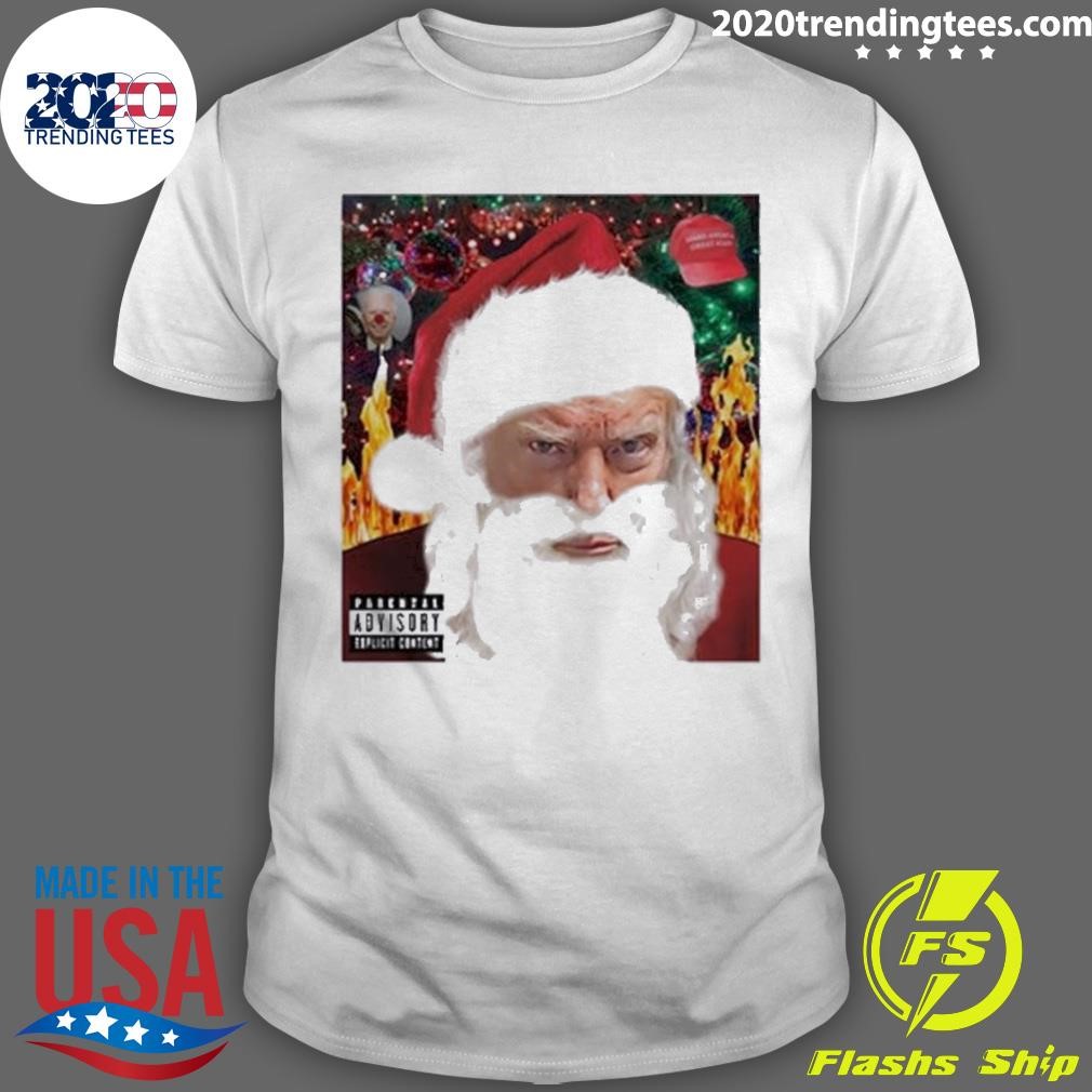 Premium Trump Santa Mugshot Tacky T-shirt