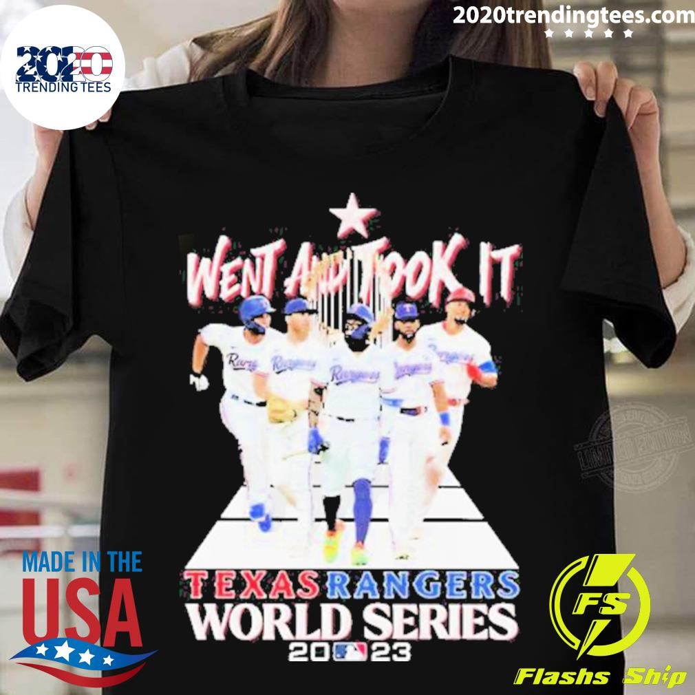 Texas Rangers Team Walking Went And Took It Texas Rangers World Series 2023 T-shirt