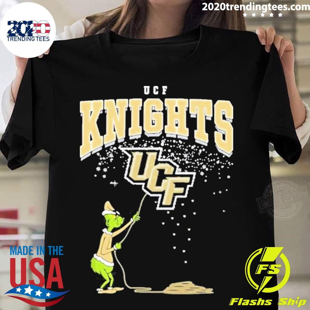 The Grinch Hold Ufc Knights Christmas Football T-shirt