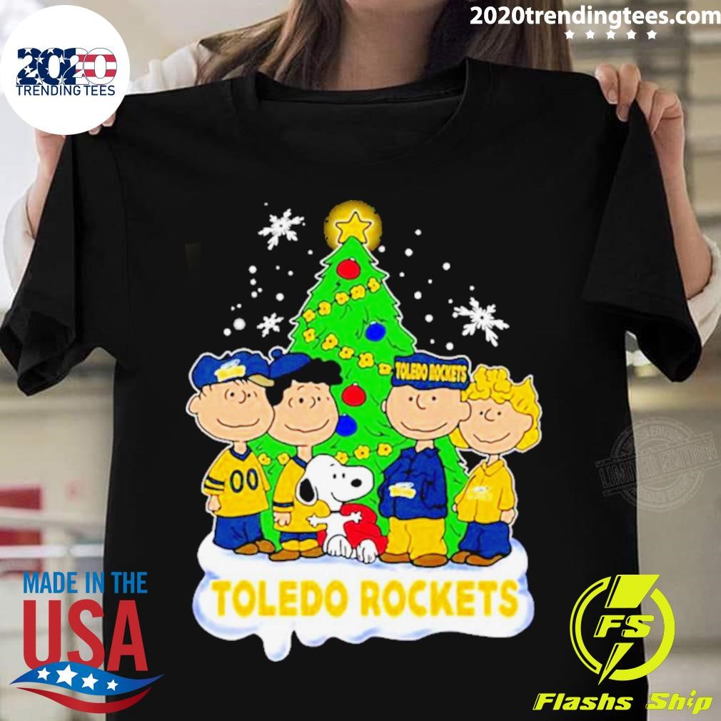 The Peanuts Characters Toledo Rockets Merry Christmas T-shirt