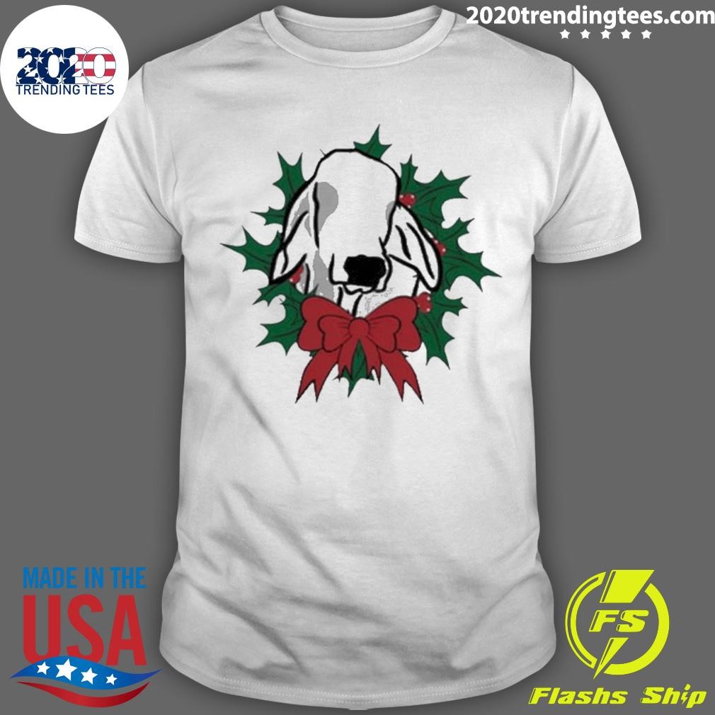 Top Brahman Christmas Wreath T-shirt