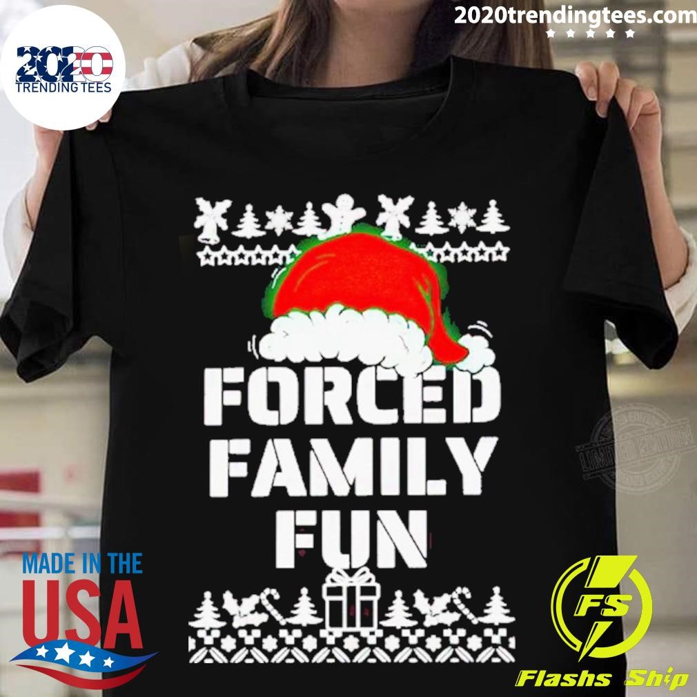 Top Forced Family Fun Christmas Shirt