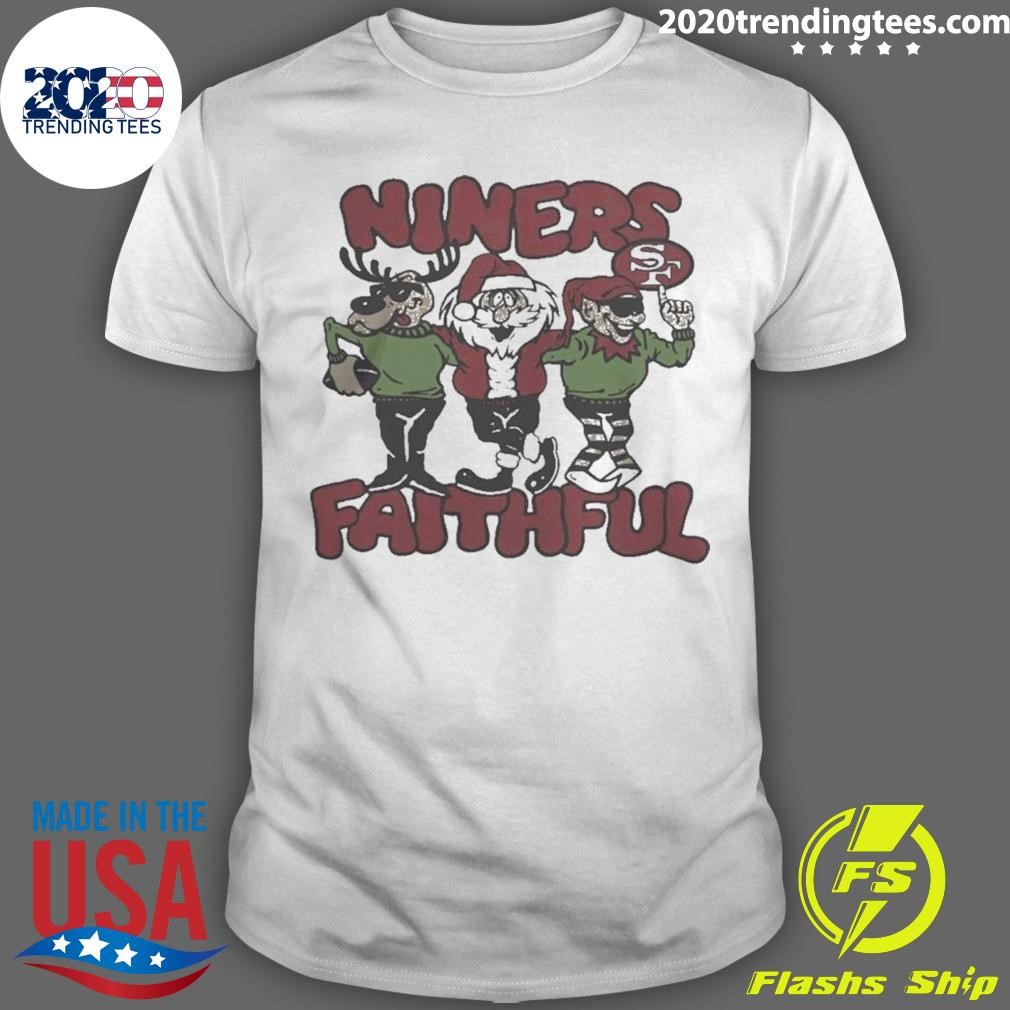 Top San Francisco 49ers Christmas Niners Faithfull T-shirt