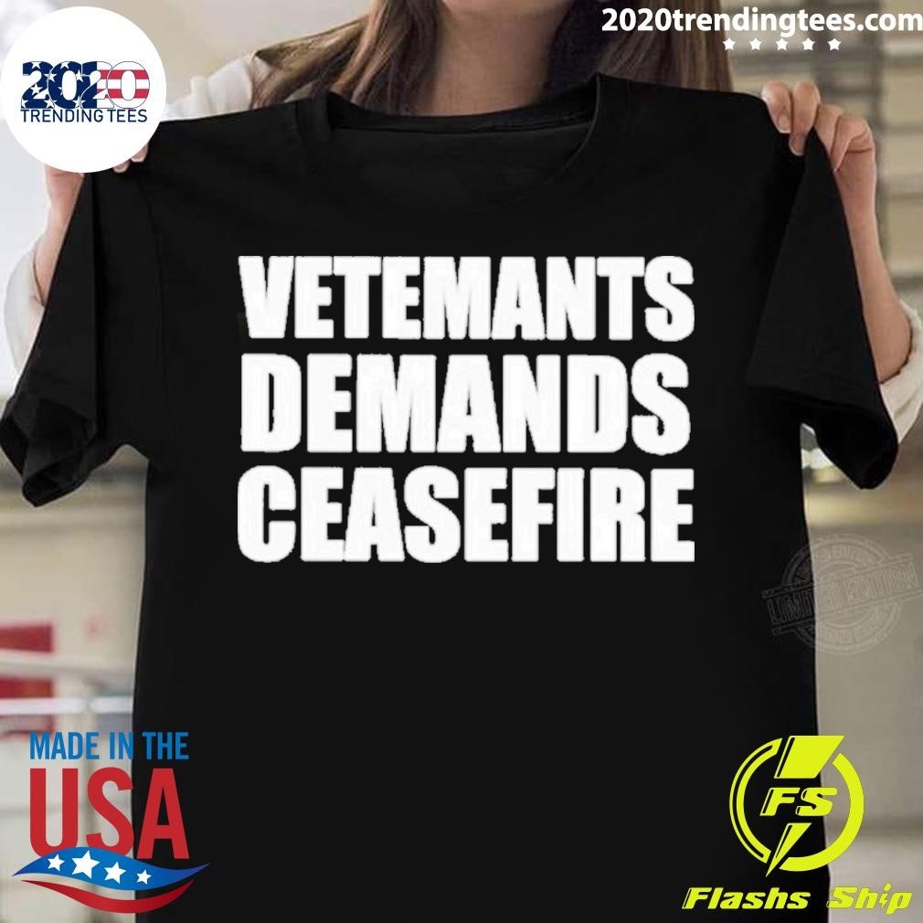 Vetements Demands Ceasefire T-shirt