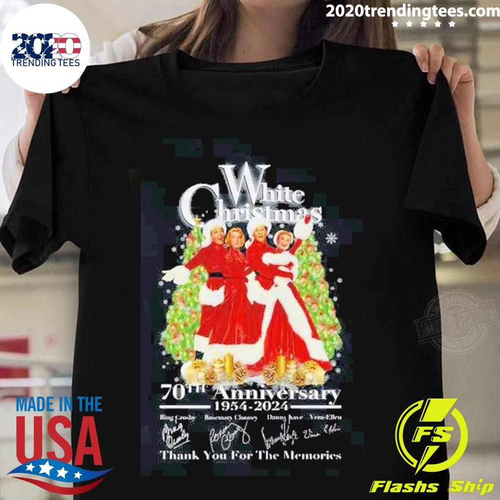 White Christmas 70th Anniversary 1954-2024 Thank You For The Memories T-shirt