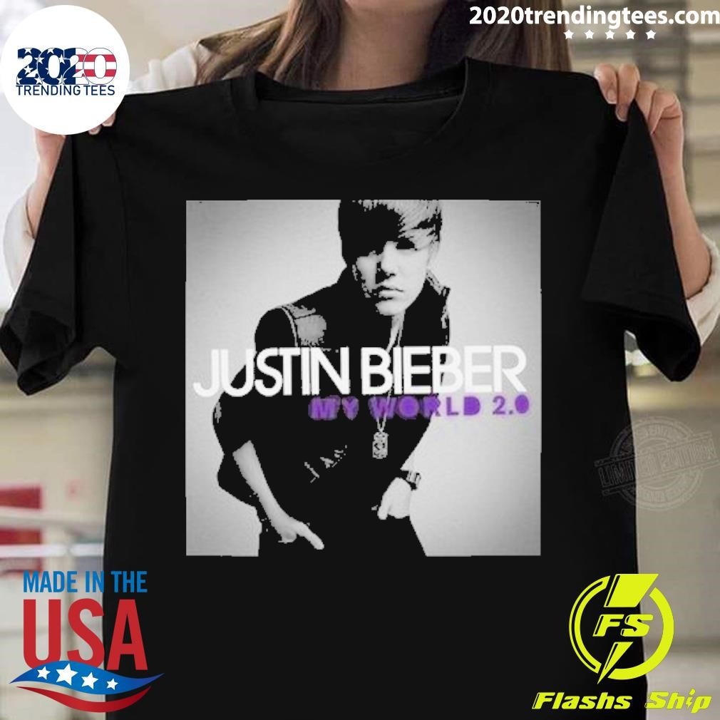 値下げ Justin bieber official sleeveなど2set Official Justin Bieber My World 2.0 T-shirt - 2020 Trending Tees