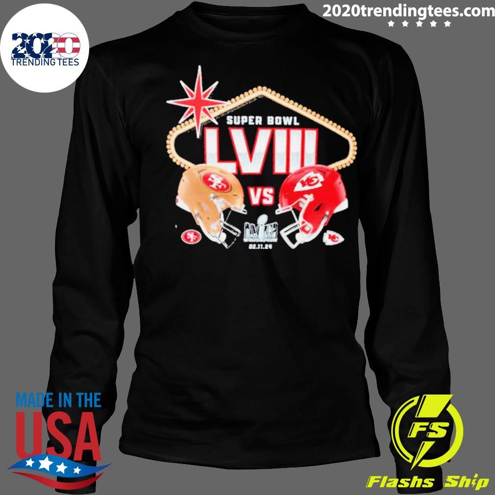 Original Kansas City Chiefs Vs San Francisco 49ers Super Bowl Lviii Matchup T Shirt 2020 1151