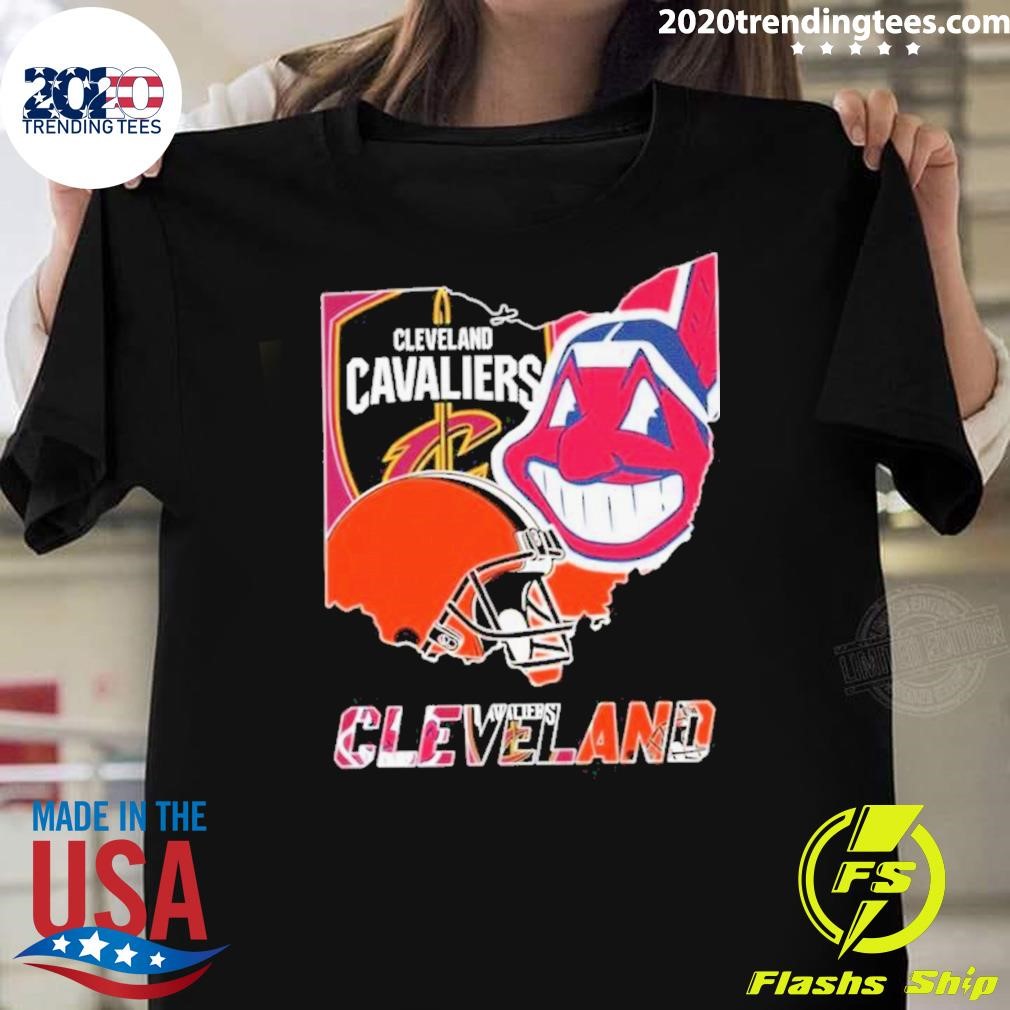 Funny Cleveland Sports Team Indians Cavaliers And Browns T shirt 2020 Trending Tees