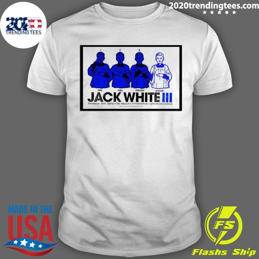 Awesome Jack White Tour Mr Smalls Poster Lincoln Avenue Aug 29 2024 T-shirt