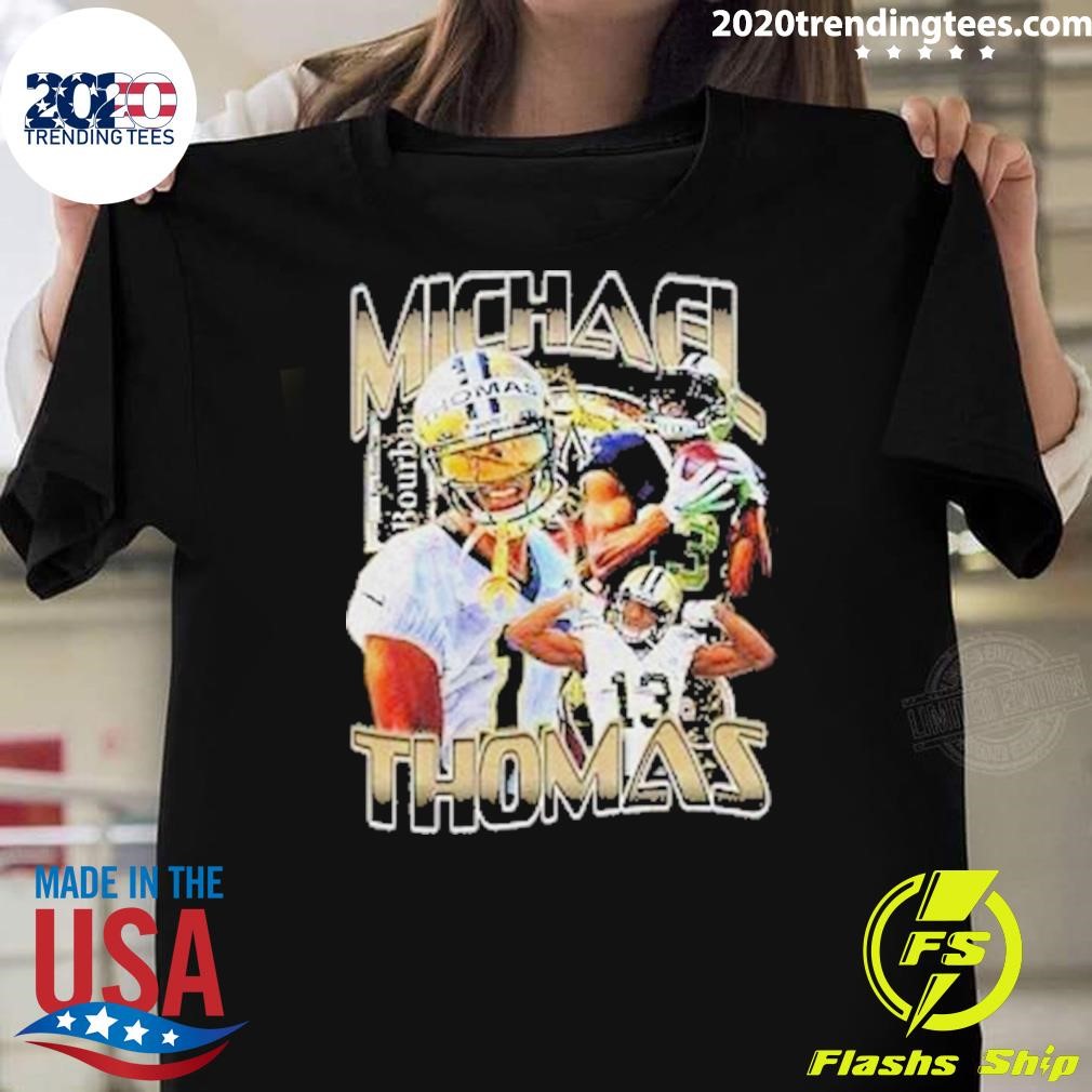 Awesome Michael Thomas New Orleans Football Player VIntage 90s T-shirt