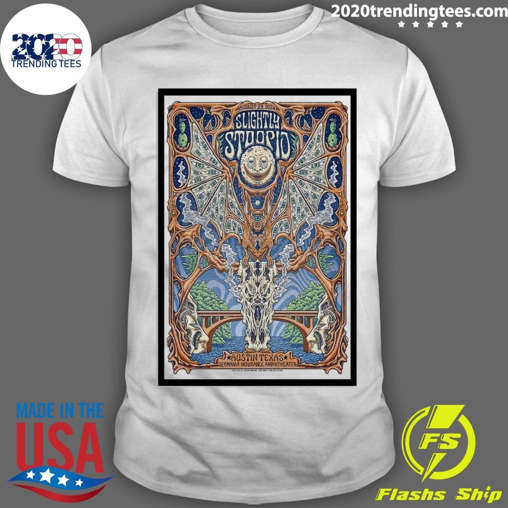 Awesome Slightly Stoopid Aug 29 2024 Germania Insurance Amphitheater in Austin TX Poster T-shirt