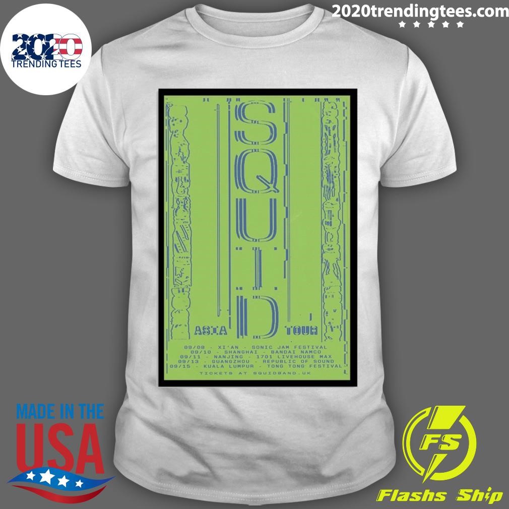 Awesome Squid Asia Tour 2024 Sonic Jam Festival Poster Nanjing Kuala Lumpus T-shirt