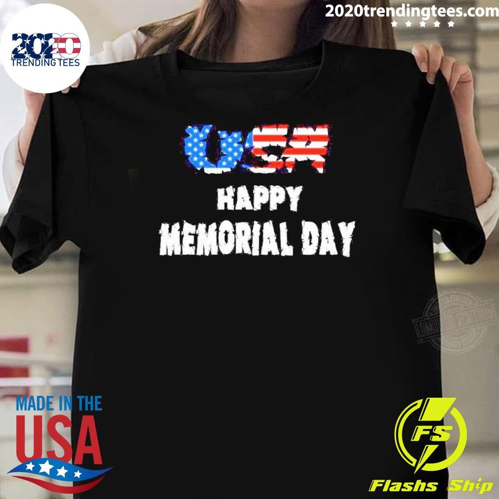 Awesome USA Flag Happy Memorial Day 2024 T-shirt