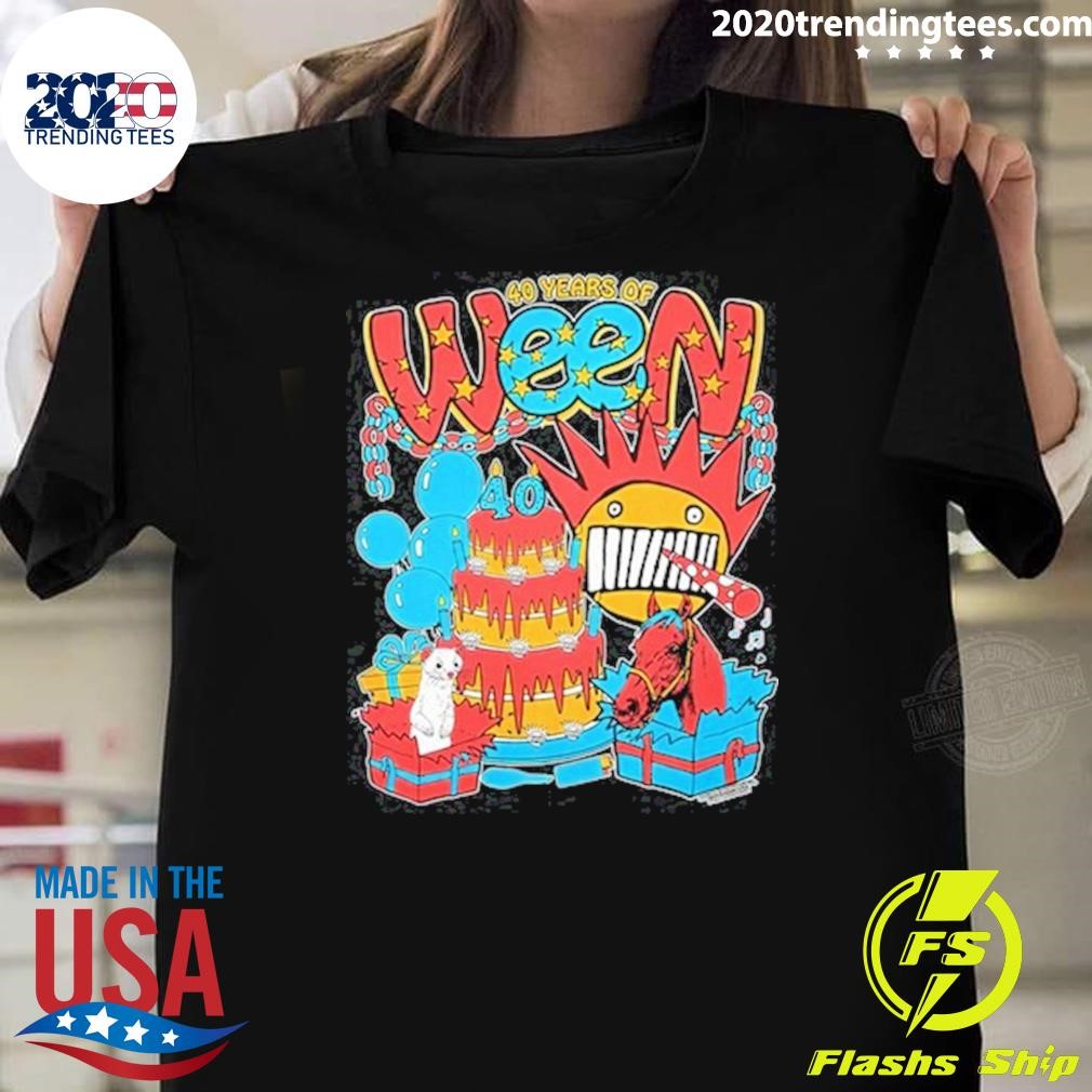 Awesome Ween 40Th Anniversary Tour T-shirt