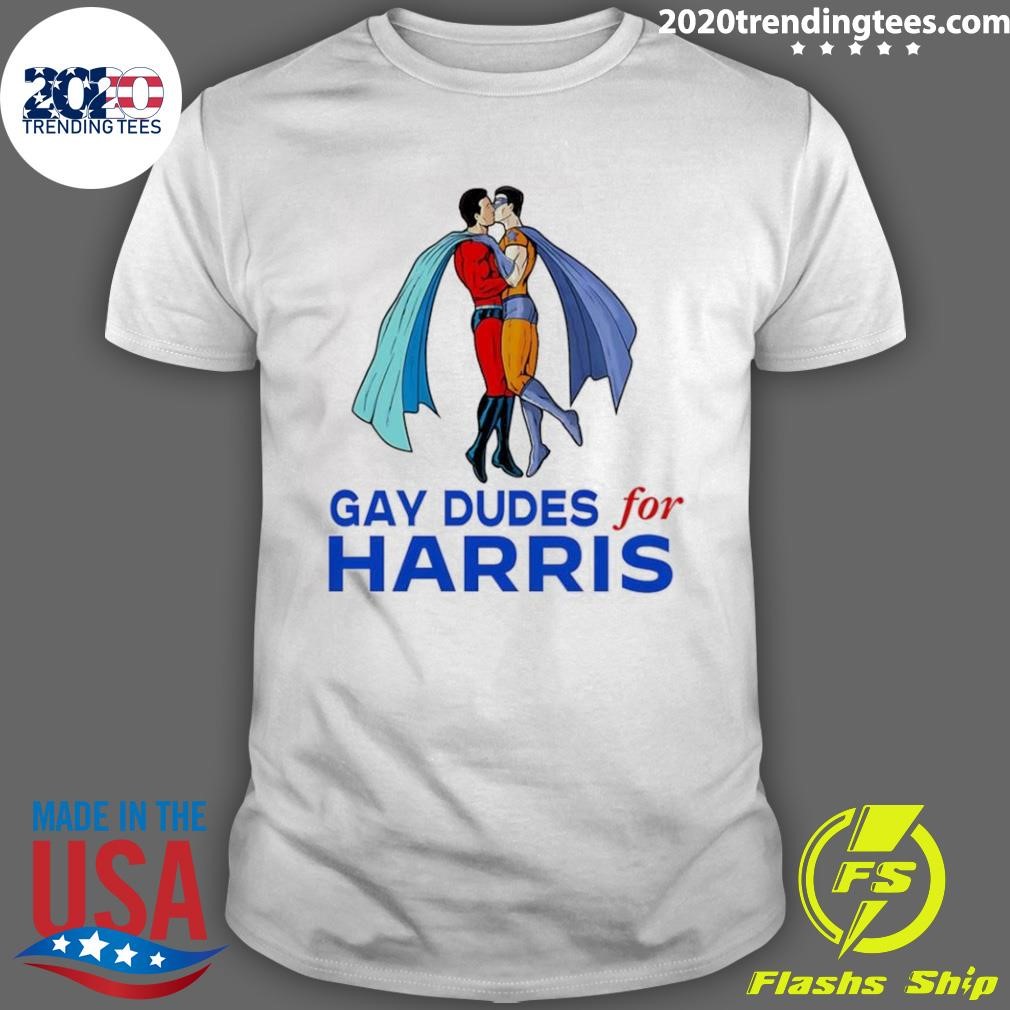 Best Deadpool & Wolverine Gay Dudes For Harris 2024 T-shirt