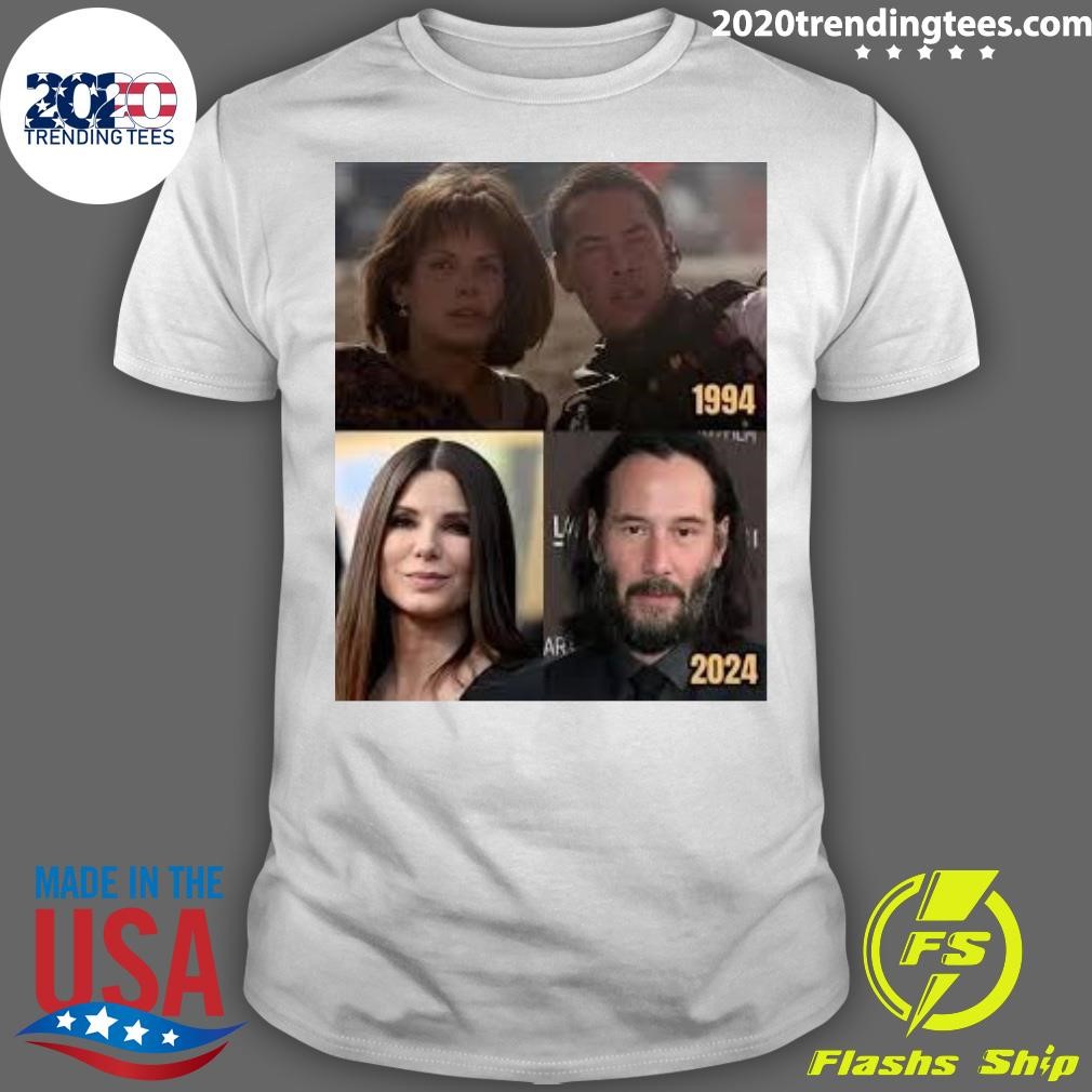 Best Legend Sandra Bullock And Keanu Reeves In Speed 1994-2024 T-shirt