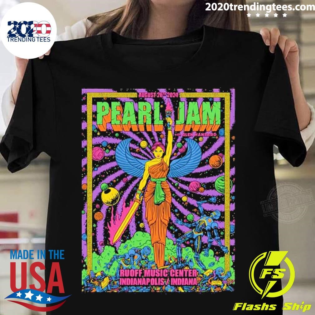 Best Pearl Jam Indianapolis Wishlist Foundation Preparty August 26, 2024 Poster T-shirt