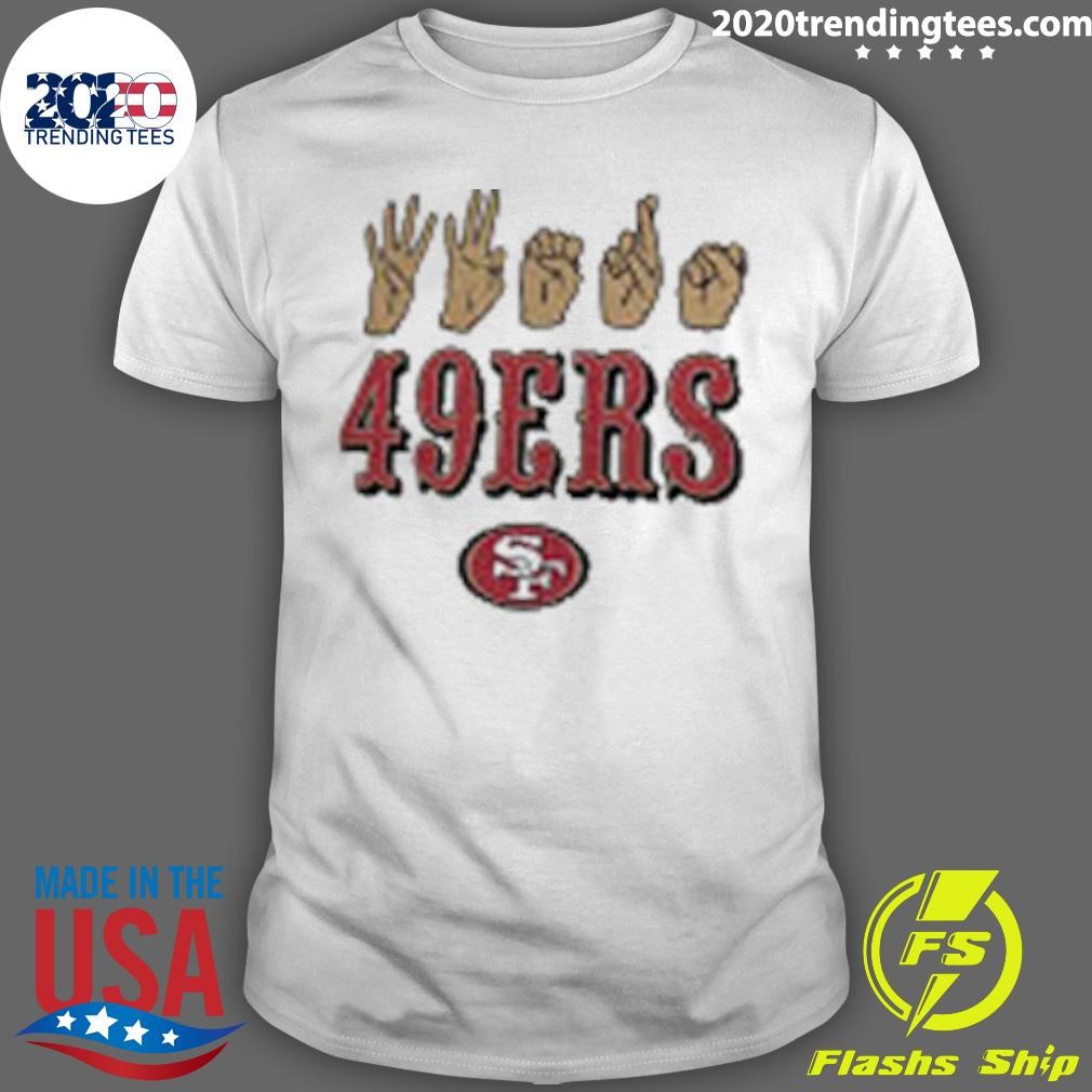 Best San Francisco 49ers Homage The NFL ASL Love Sign American Sign Language T-shirt