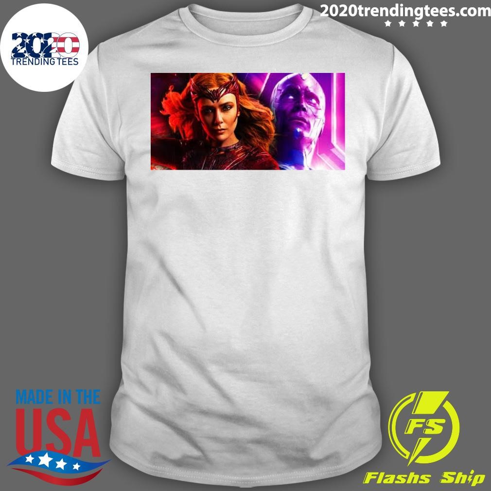 Best Scarlet Witch Returns From The Dead For Vision’s New MCU Series In Stunning Marvel Art T-shirt