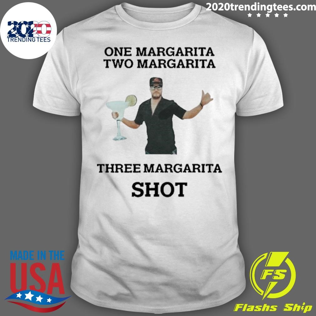 Funny Bailey Zimmerman Wearing One Margarita Two Margarita Three Margarita Shot T-shirt