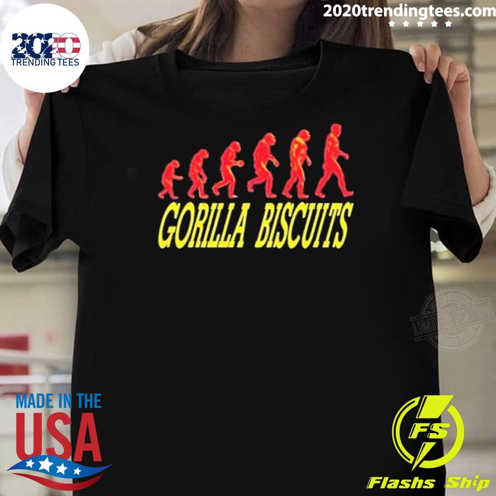 Funny Gorilla Biscuits Evolution T-shirt