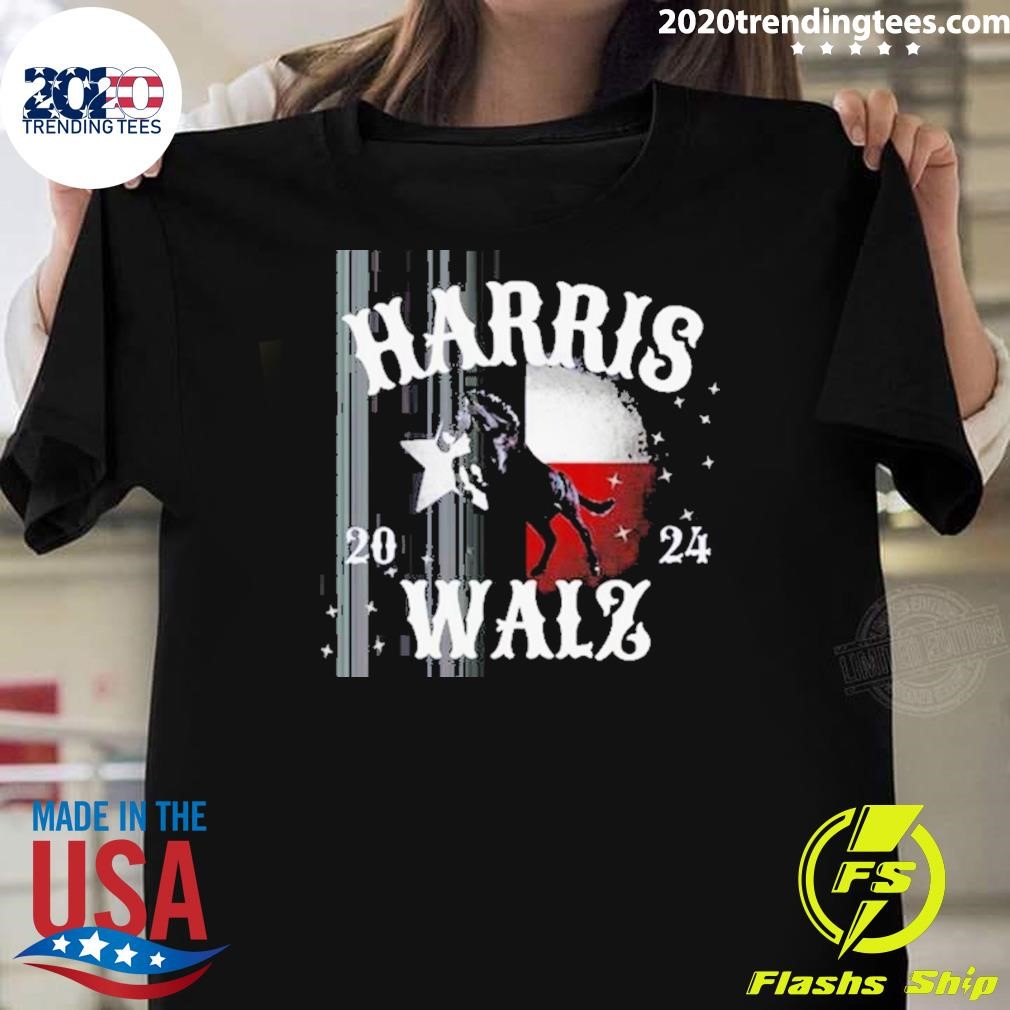 Funny Harris Walz America Must Unite For Democracy 2024 T-shirt