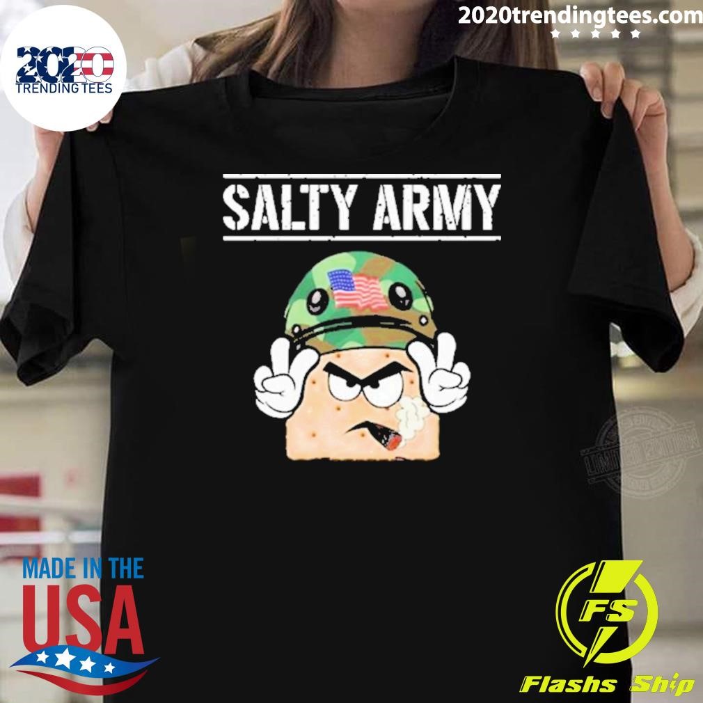 Funny Salty Army Cracker T-shirt